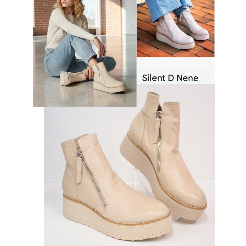 SILENT D 'NENE' Genuine Leather Boots | Ankle Booties Women's Size 7 US🍀🌙